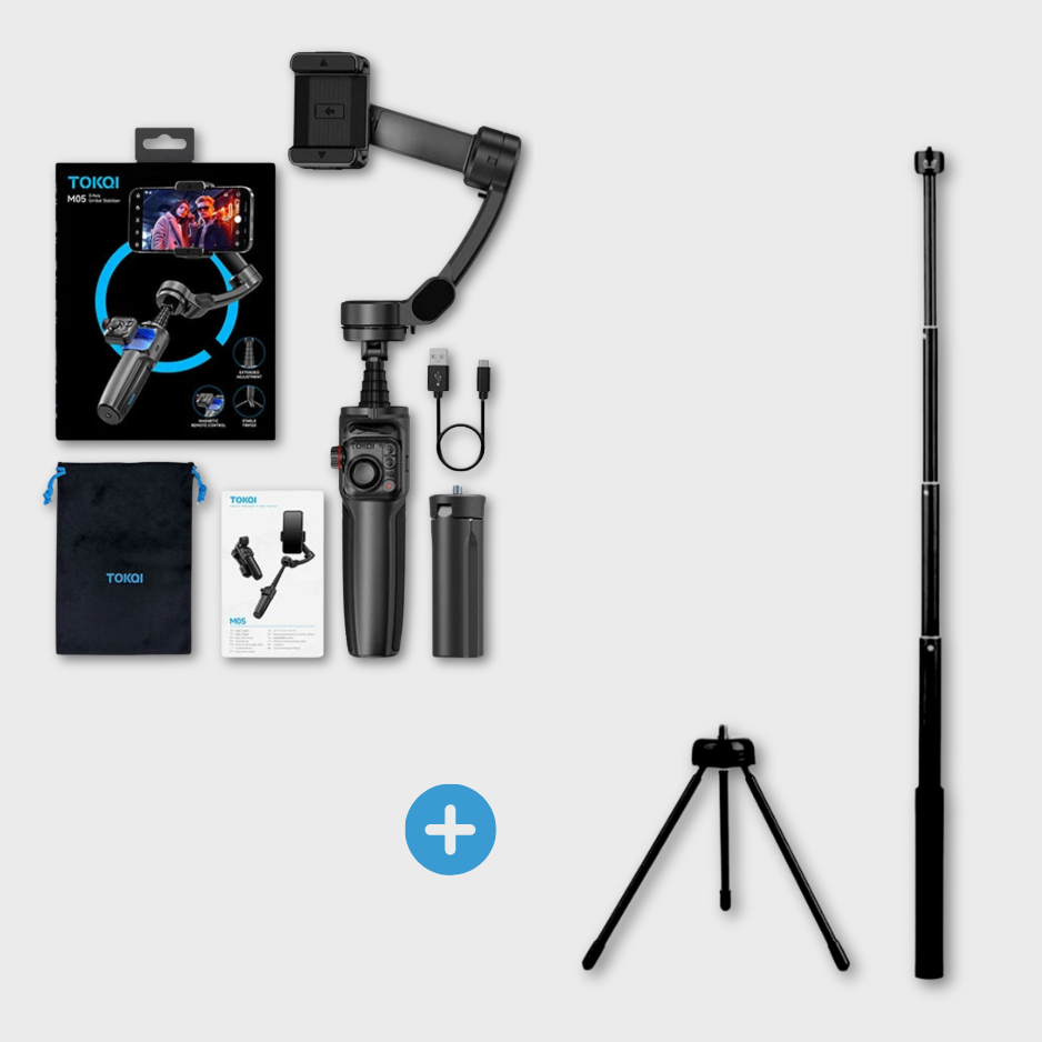 3-Axis Gimbal + Tripod + Extension