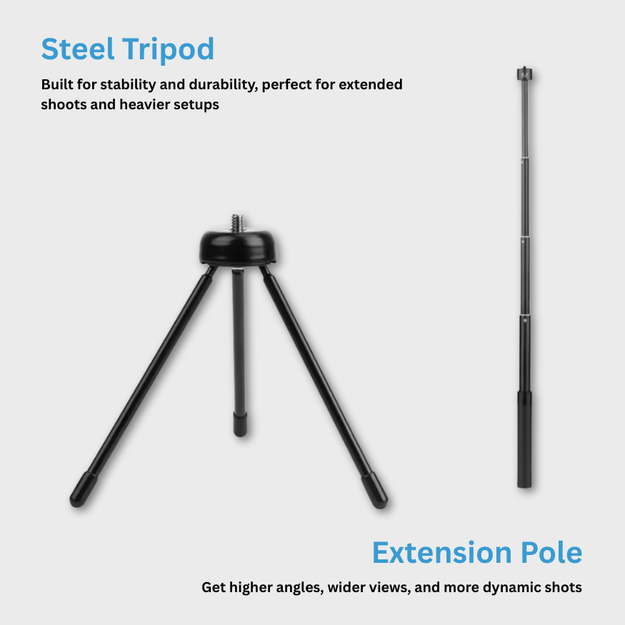 3-Axis Gimbal + Tripod + Extension