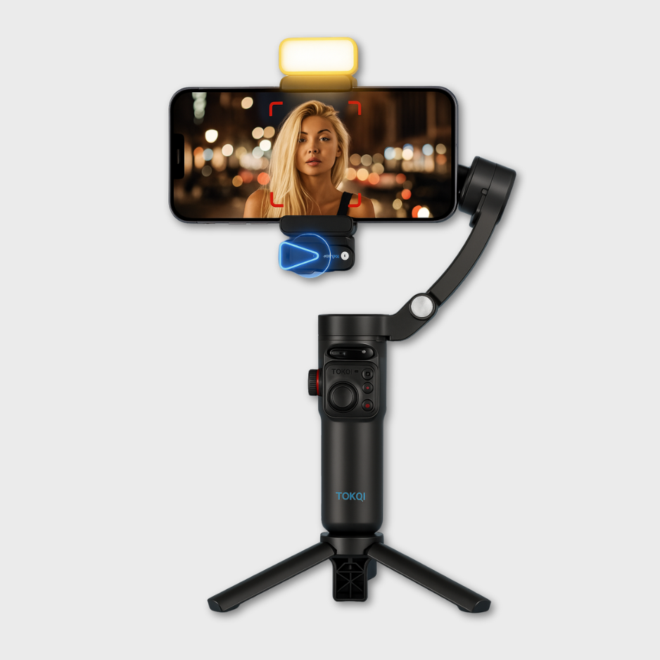 3-Axis Gimbal + AI + LED Light