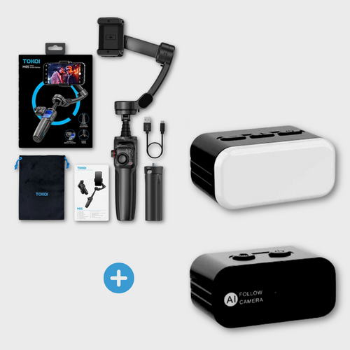 3-Axis Gimbal + AI + LED Light