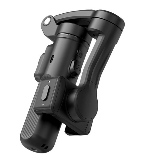 Black motorcycle phone holder on a white background